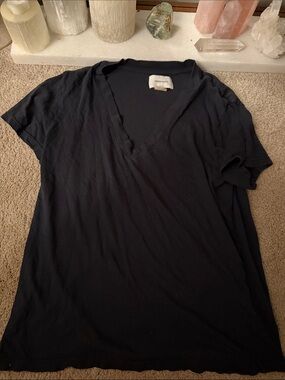 Current Elliot v Neck Black Tee